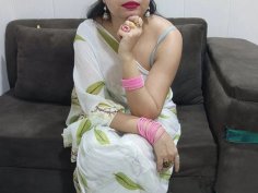 Hot hindi stepmom fucked hard by stepson - dirty talk orgasm at home