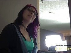 EMO GIRL GETS FUCKED AT CASTING AUDITION